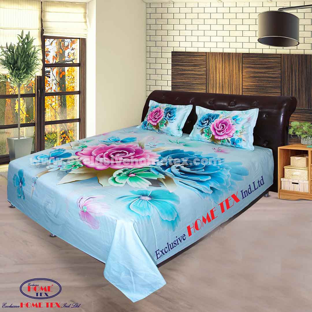 কোডঃ HT3159; Hometex Digital Print Bed Sheet – EtcStoreBD.com
